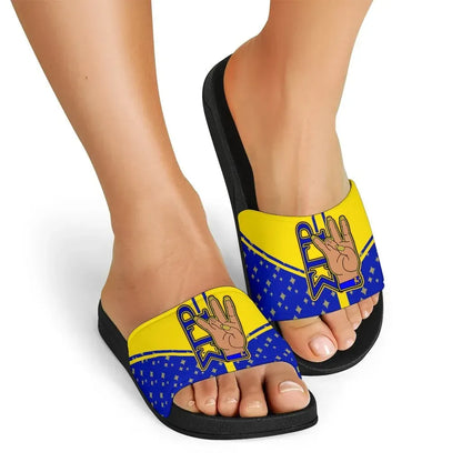 Sigma Gamma Rho Hand Sign Slide Sandals