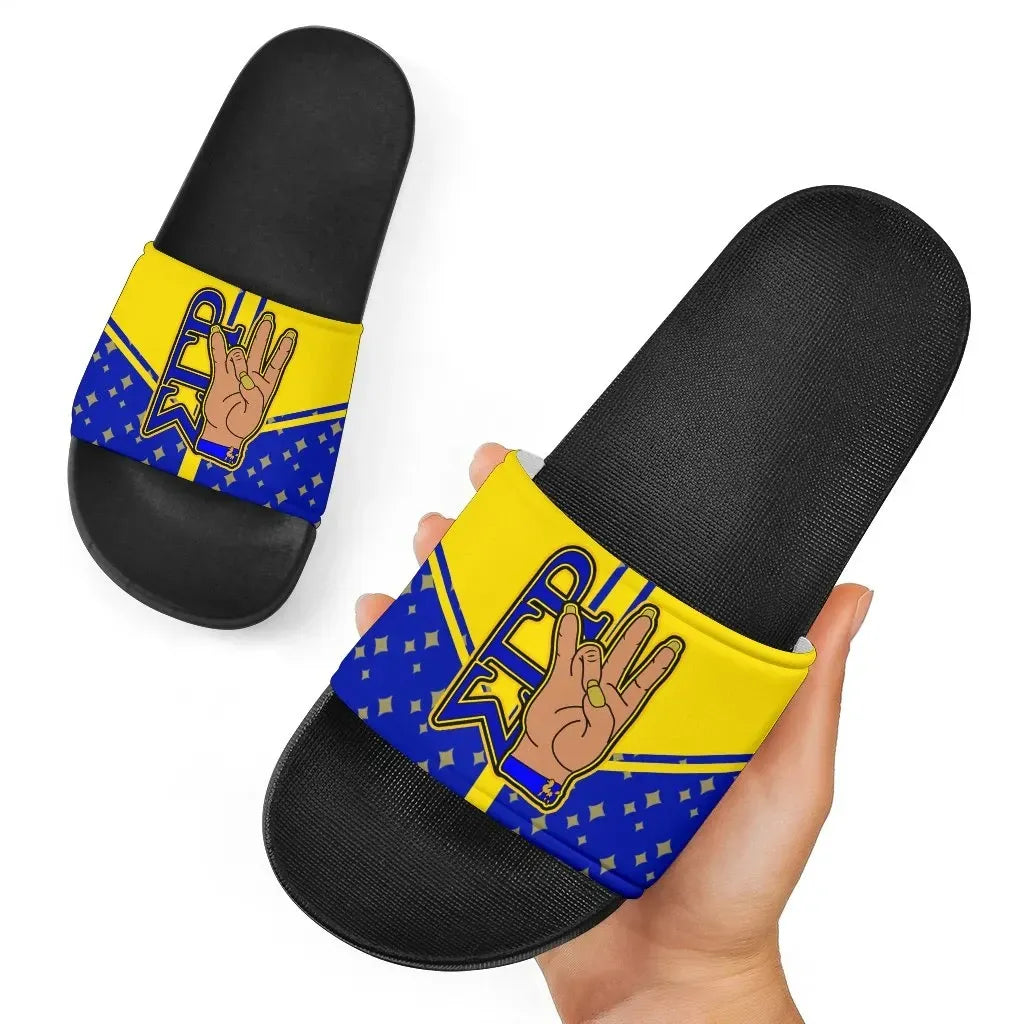Sigma Gamma Rho Hand Sign Slide Sandals