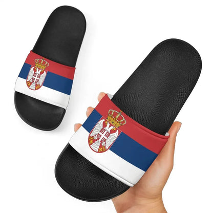 Serbia Slide Sandals Original Flag