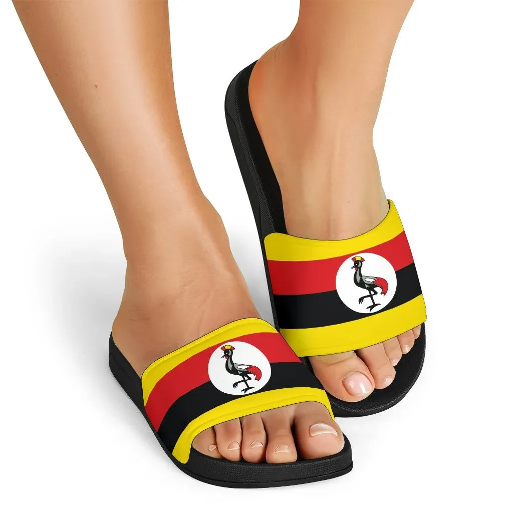 Uganda Slide Sandals Original Flag