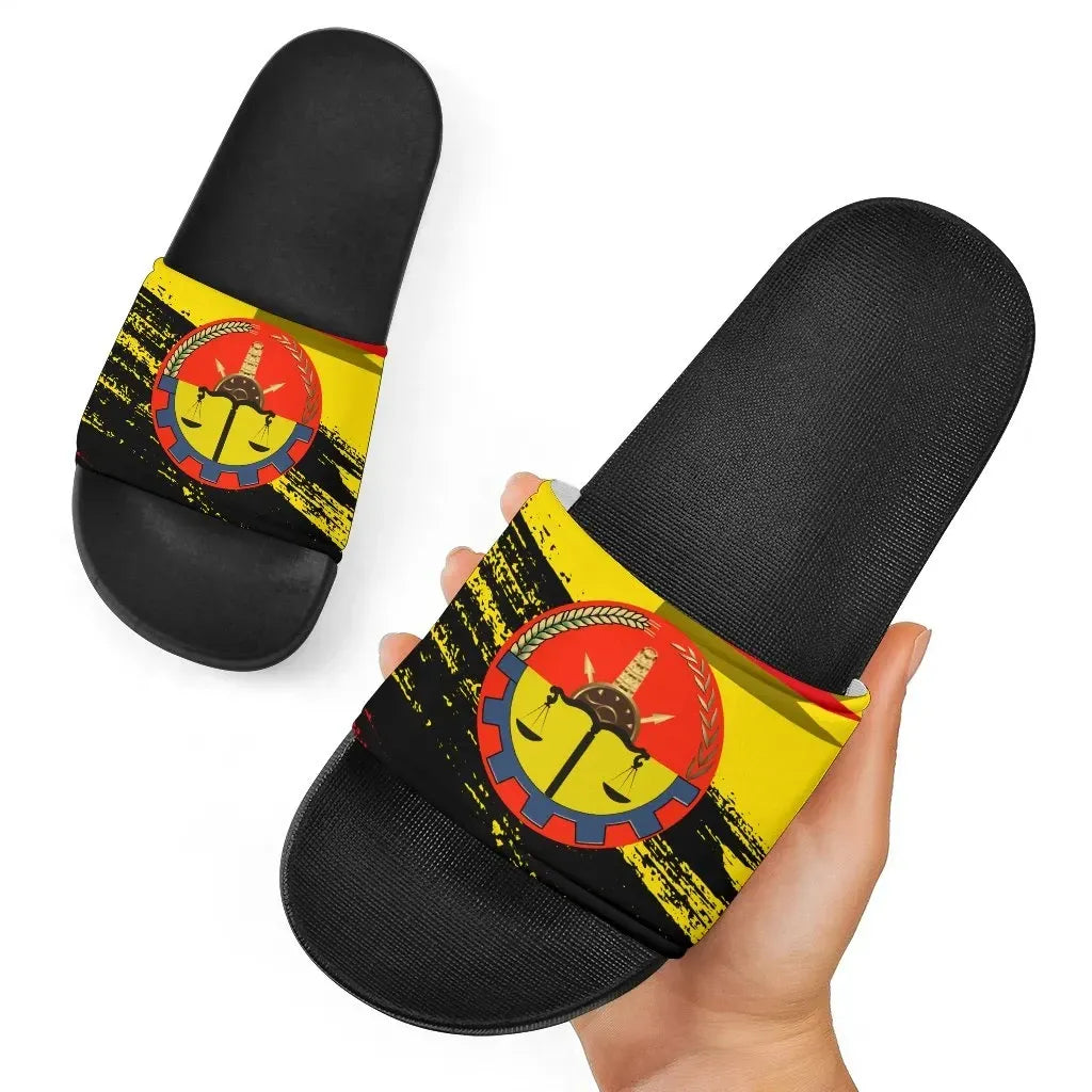 Tigray Coat Of Arms And Flag Slide Sandals