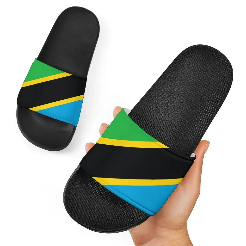 Tanzania Slide Sandals Original Flag
