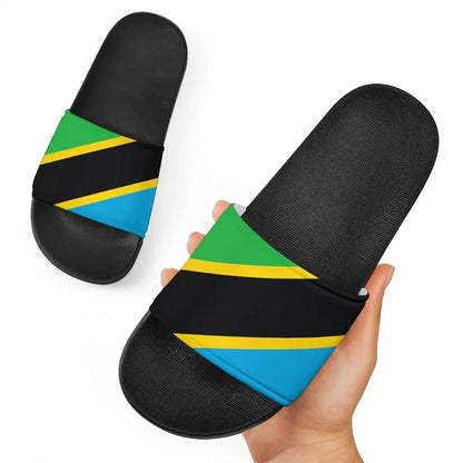Tanzania Slide Sandals Original Flag