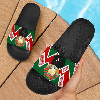 Belarus Slide Sandals Belarus Remains Strong Black