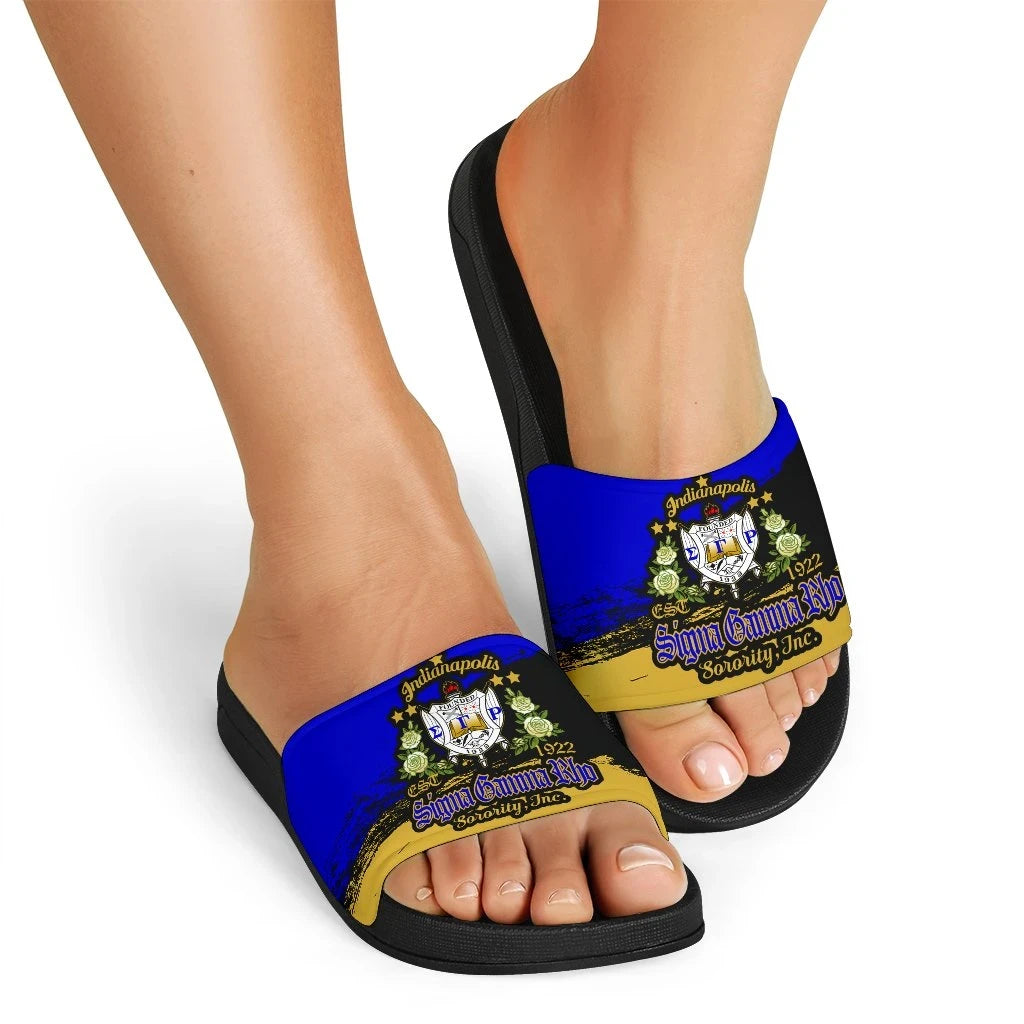 Sigma Gamma Rho Slide Sandals Paint Style