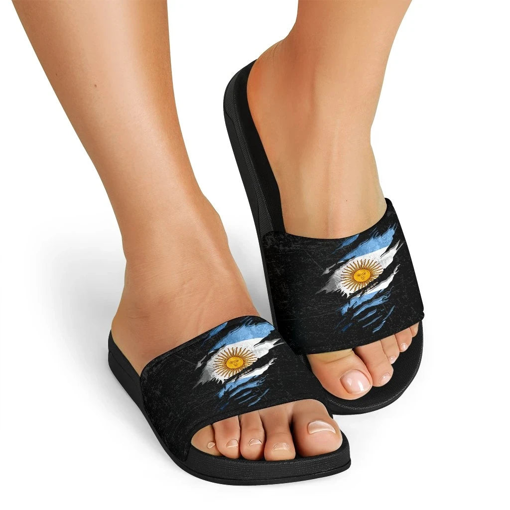 Argentina In Me Slide Sandals Special Grunge Style