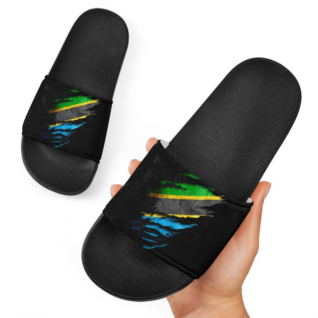 Tanzania In Me Slide Sandals Special Grunge Style