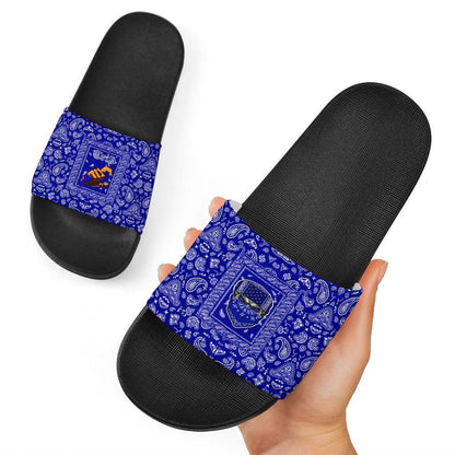 Crips Gang Skull Slide Sandals