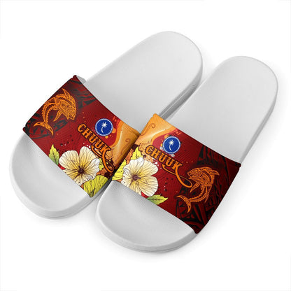 Chuuk Slide Sandals Tribal Tuna Fish