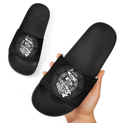Viking Slide Sandals See You In Valhalla