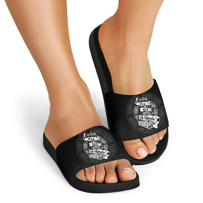 Viking Slide Sandals See You In Valhalla