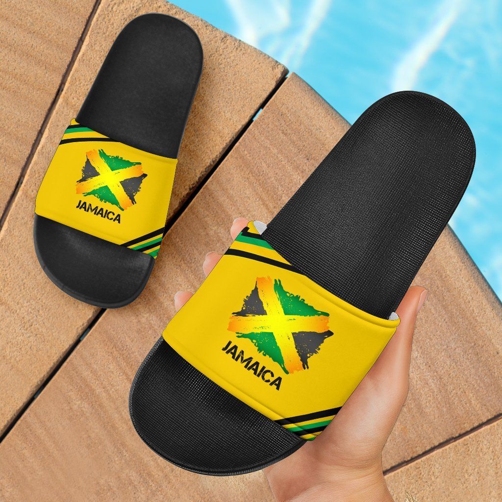 Jamaica Vintage Flag Slide Sandals