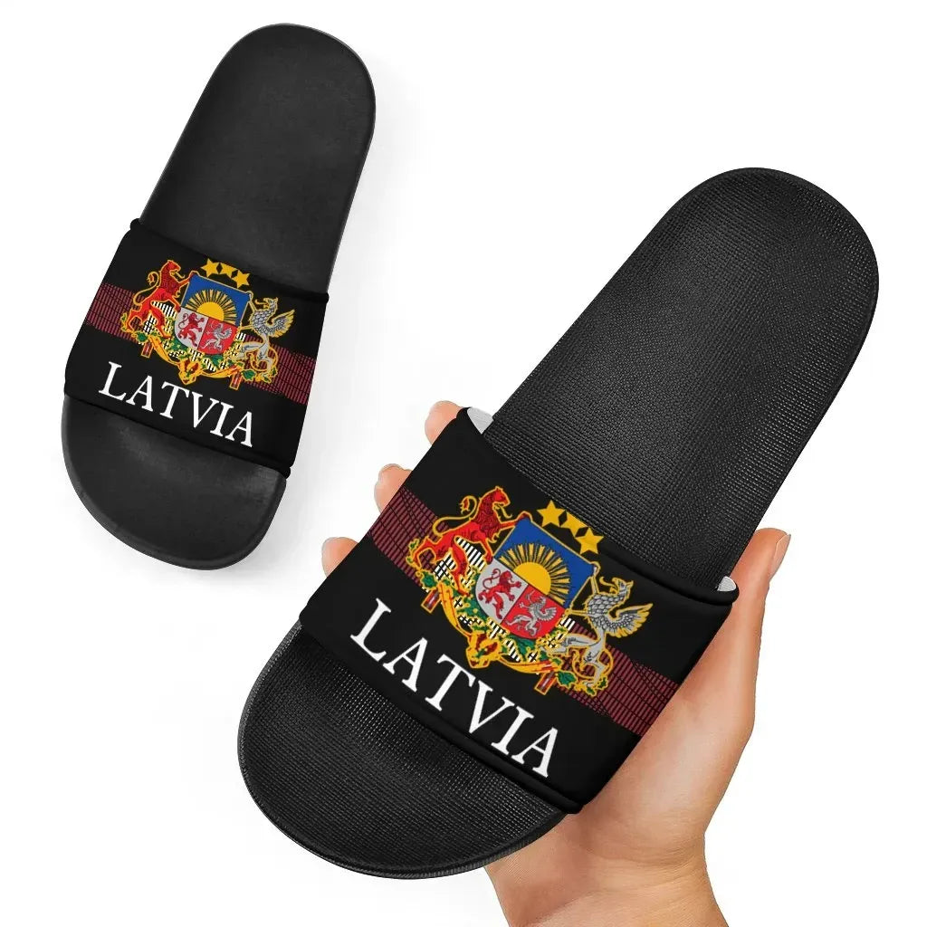 Latvia United Slide Sandals