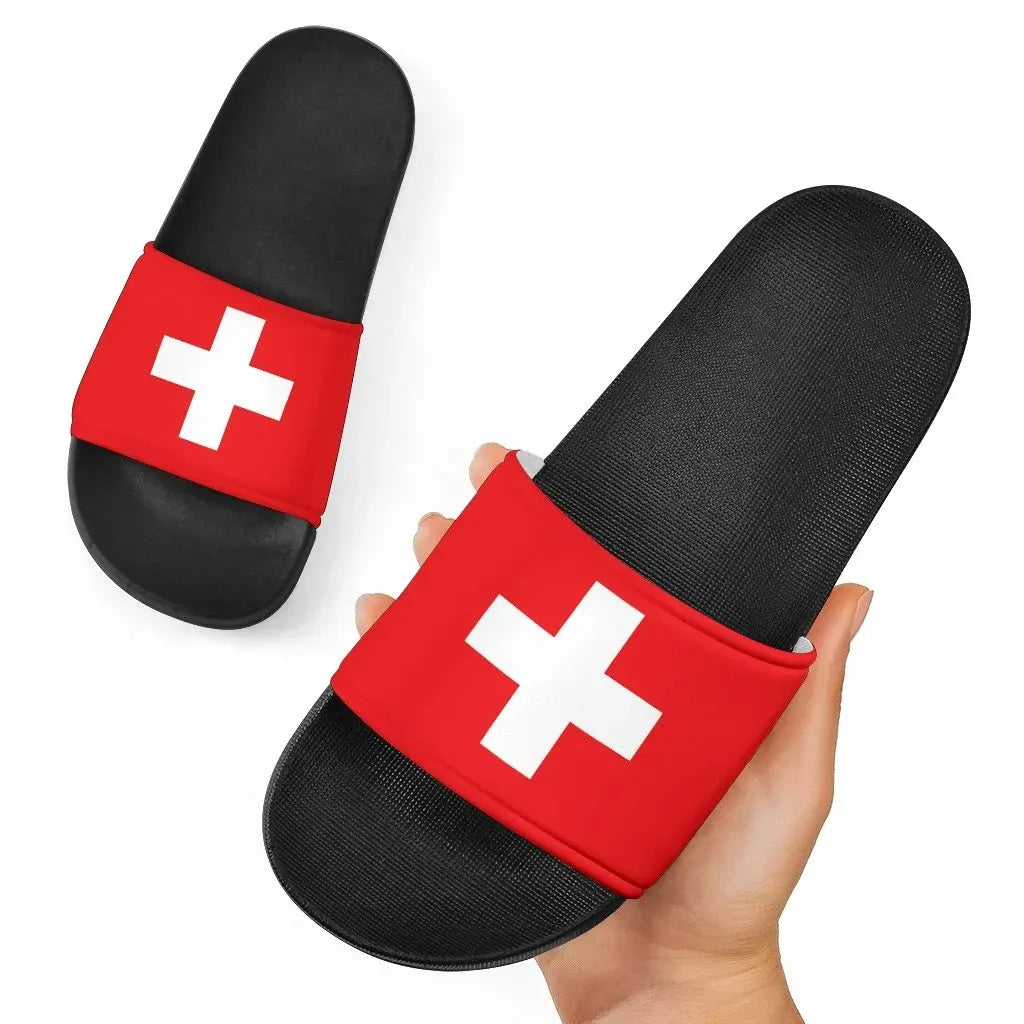 Switzerland Slide Sandals Original Flag