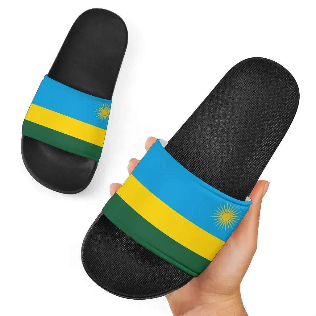 Rwanda Slide Sandals Original Flag