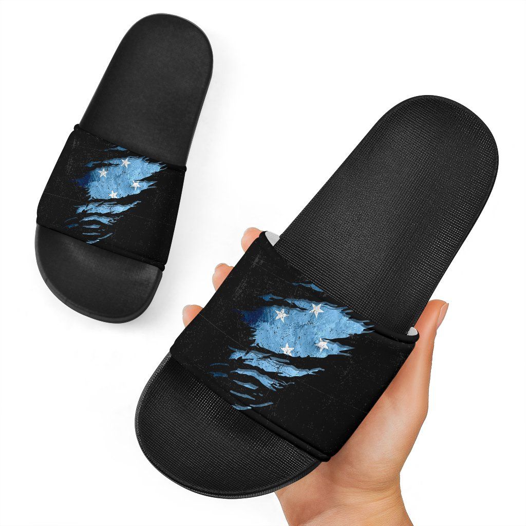 Micronesia In Me Slide Sandals Special Grunge Style