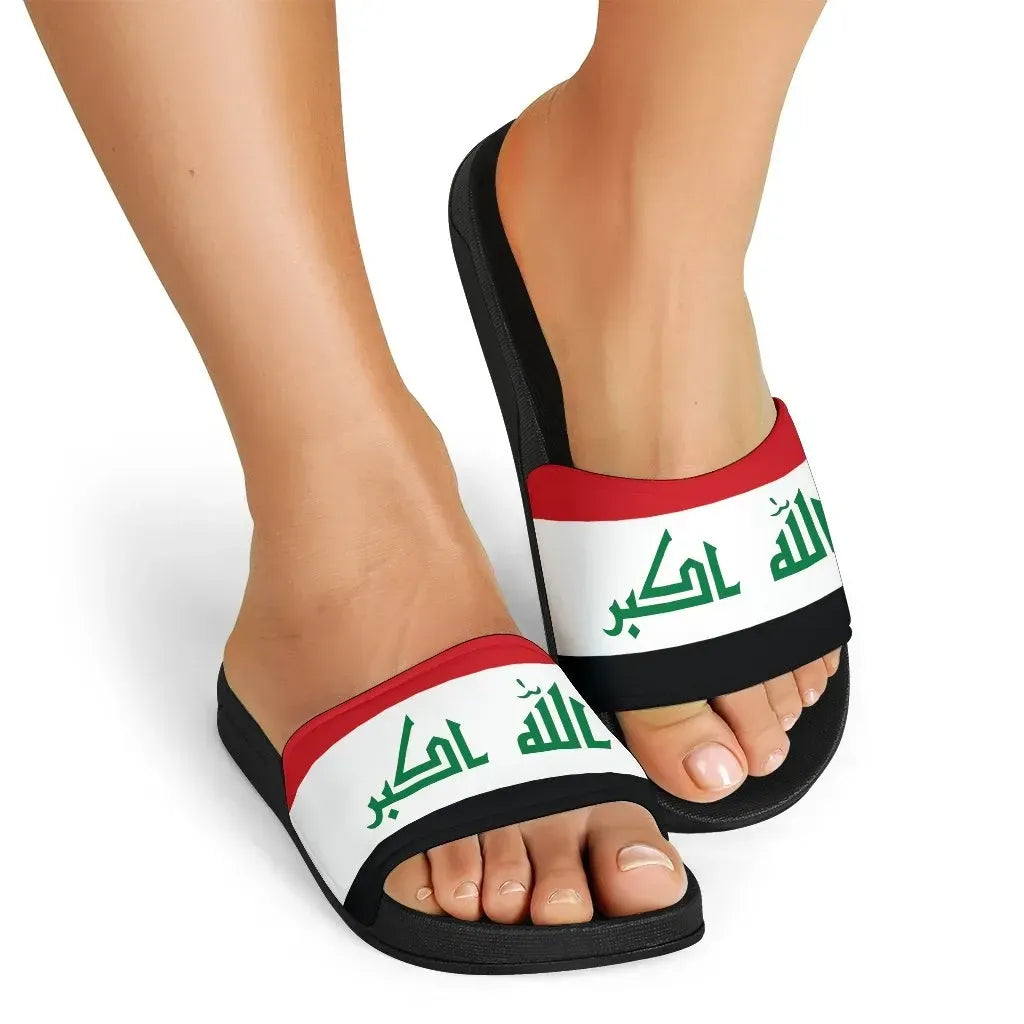 Iraq Slide Sandals Original Flag