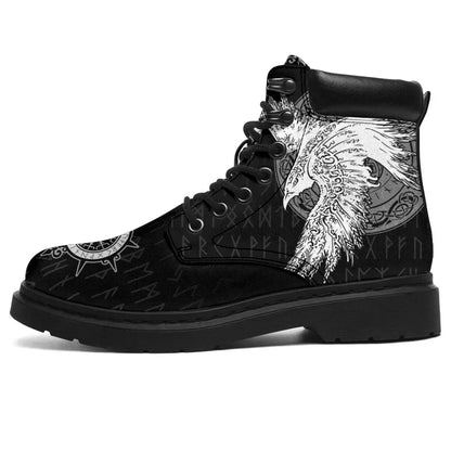 Viking Mystical Raven Tattoo Special All Season Boots