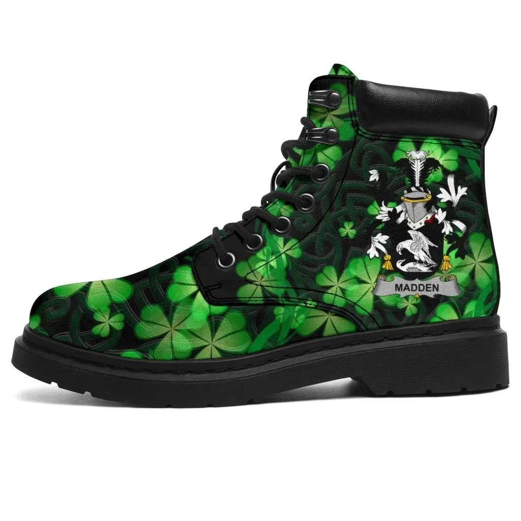 Madden or O'Madden Ireland Boots Irish Celtic Shamrock Knot Circle All Season Boots (Women's/Men's)