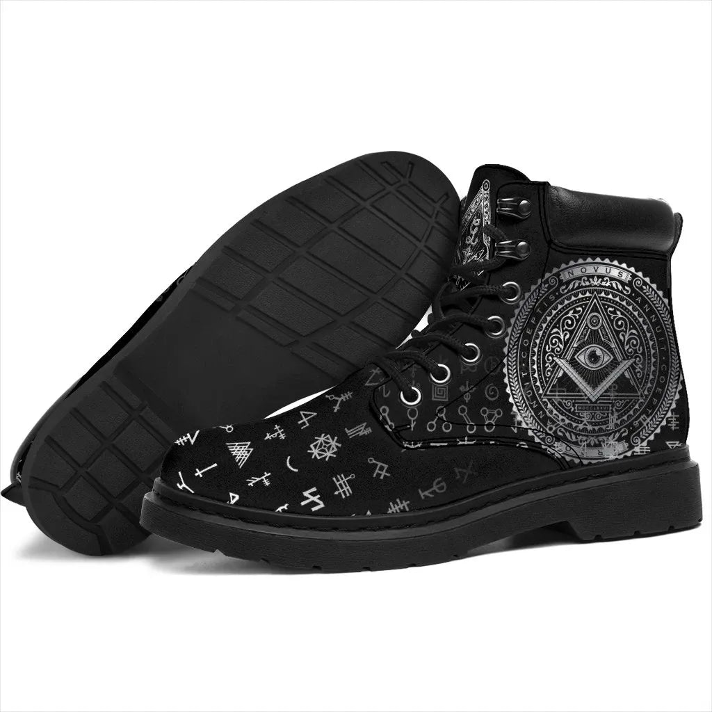 Freemasonry Tattoo All Season Boots