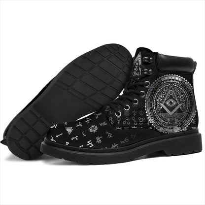Freemasonry Tattoo All Season Boots