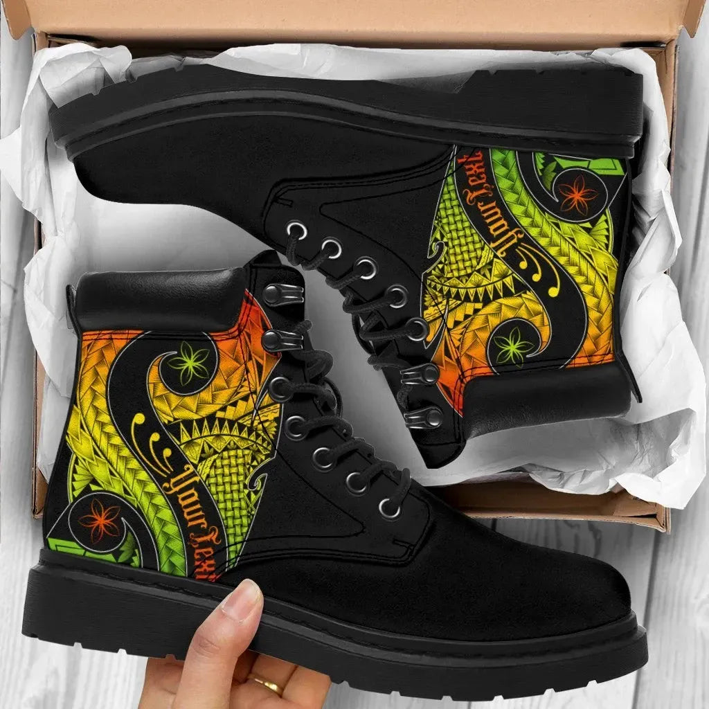 Hawaii Personalised All Season Boots Hawaii Polynesian Decorative Patterns