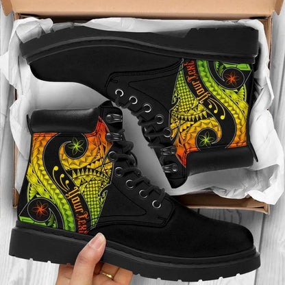 Hawaii Personalised All Season Boots Hawaii Polynesian Decorative Patterns