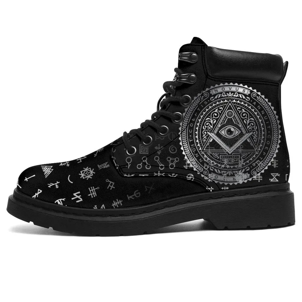 Freemasonry Tattoo All Season Boots