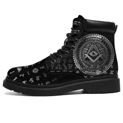 Freemasonry Tattoo All Season Boots