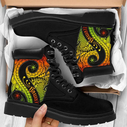 Hawaii All Season Boots Hawaii Polynesian Decorative Patterns