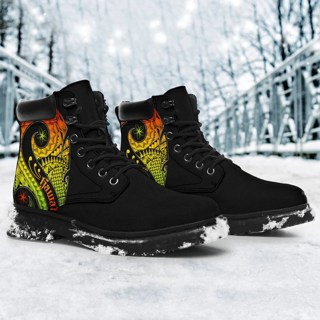 Hawaii All Season Boots Hawaii Polynesian Decorative Patterns