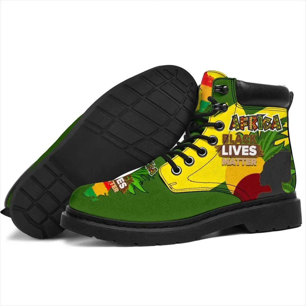African Pride All Season Boots Black Lives Matter, Happy Black History Month 2021