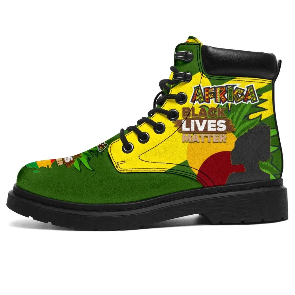 African Pride All Season Boots Black Lives Matter, Happy Black History Month 2021
