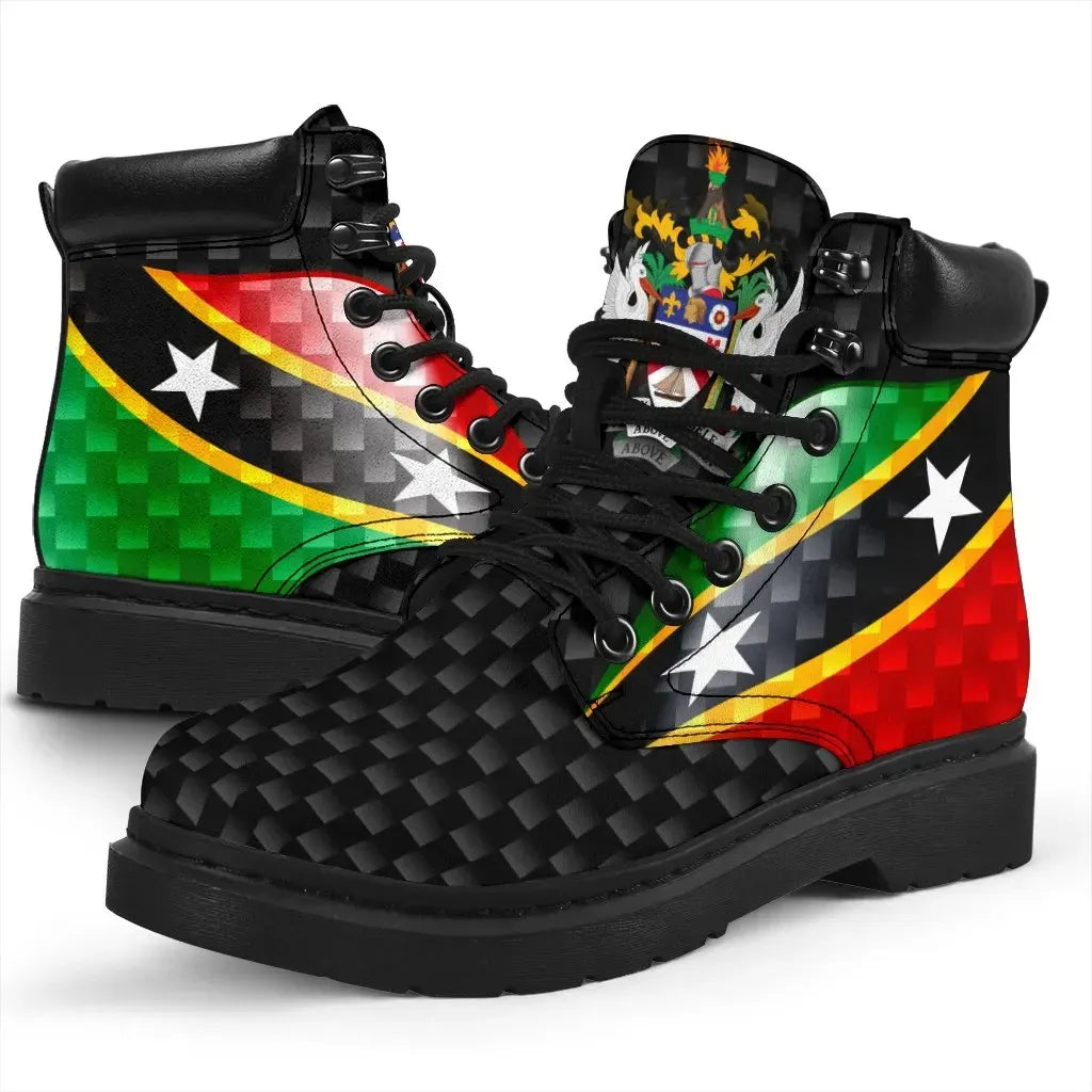 Saint Kitts and Nevis All Season Boots Saint Kitts and Nevis Flag