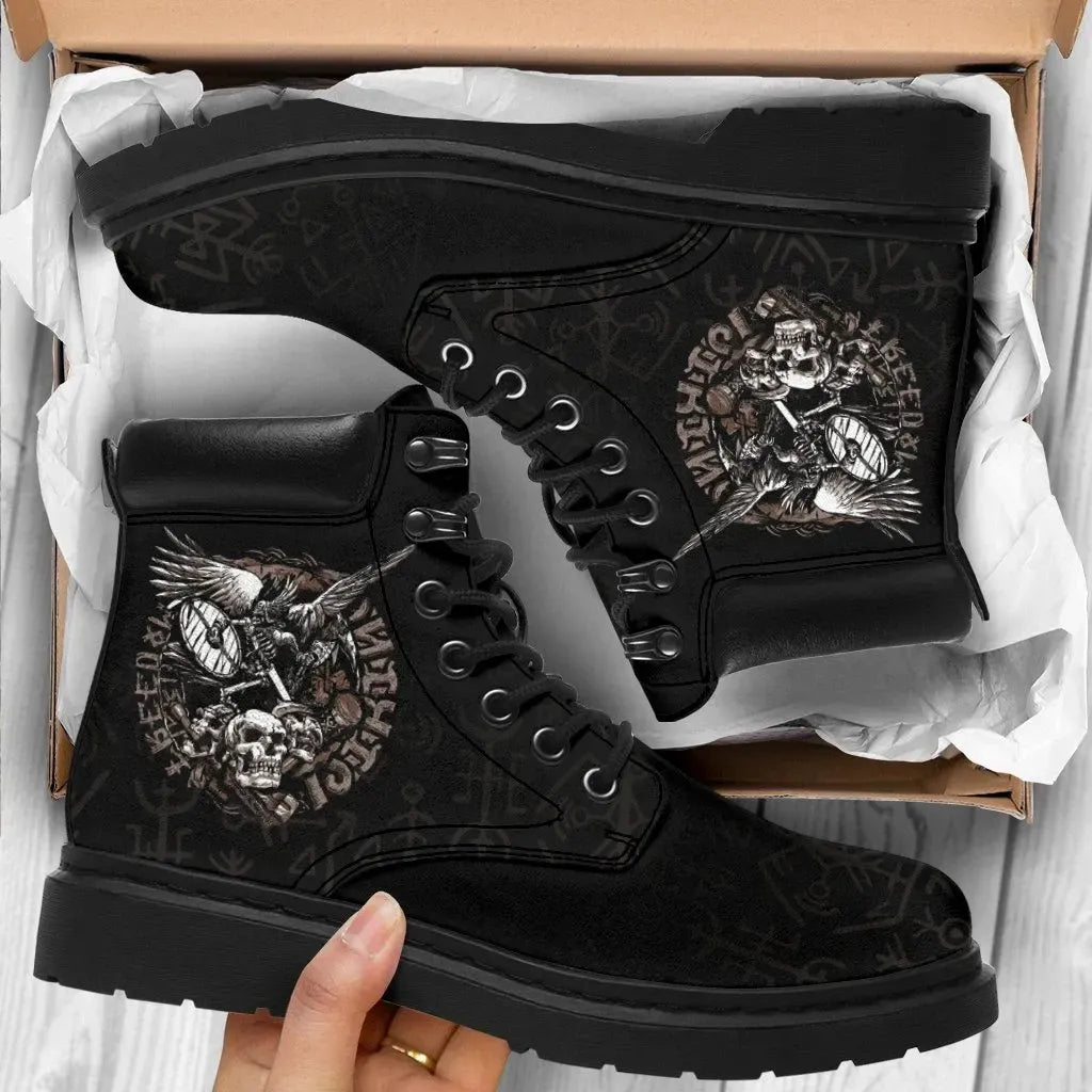 Viking Warrior Tattoo Odin All Season Boots