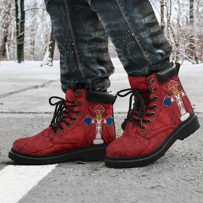 Serbian Cross All Season Boots Eagle
