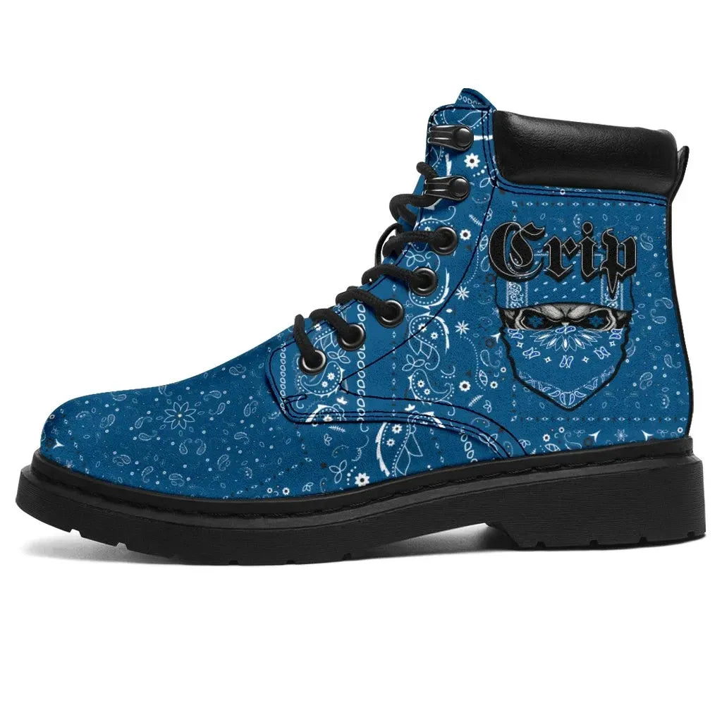 Crips Gang All Season Boot Special Skull