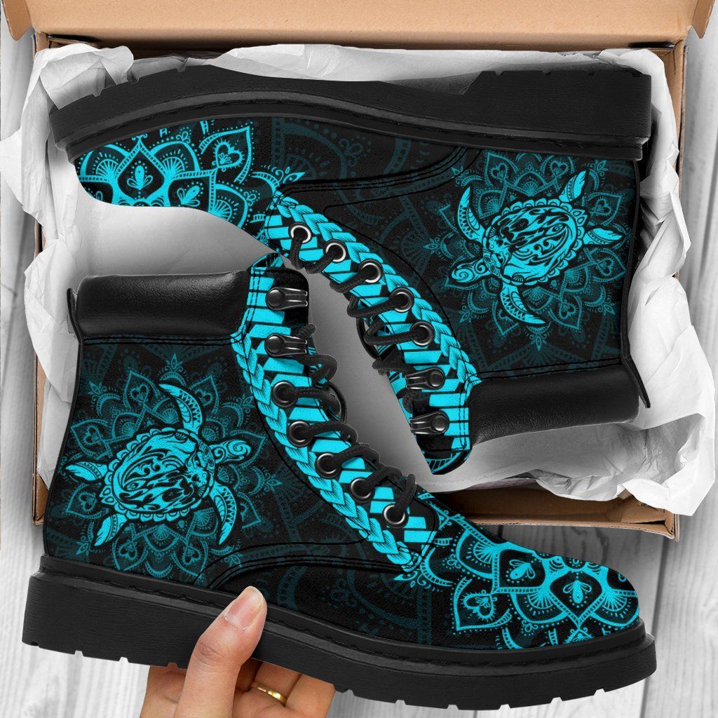 Polynesia All Season Boots Mandala Turtle