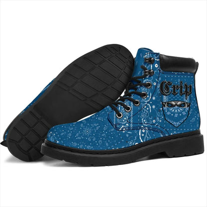 Crips Gang All Season Boot Special Skull