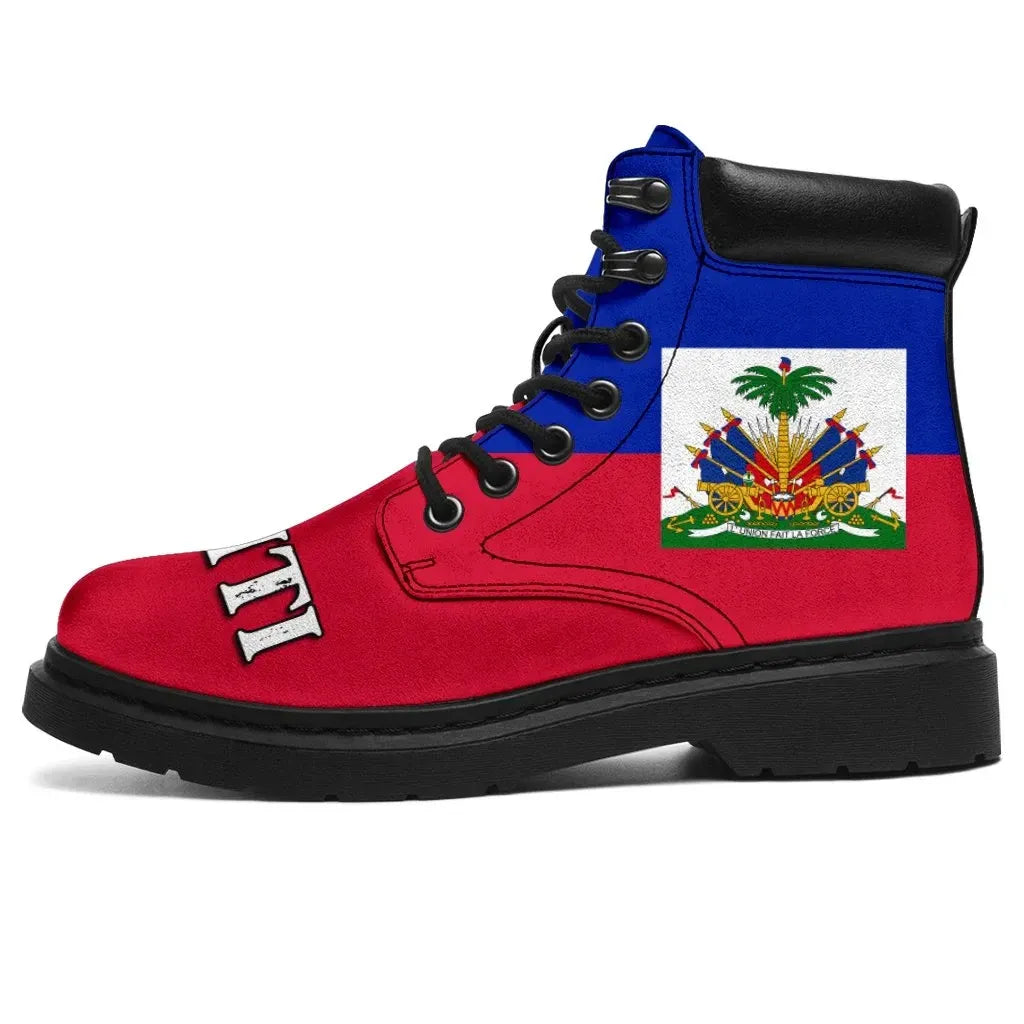 Haiti Flag All Season Boots