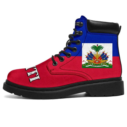 Haiti Flag All Season Boots