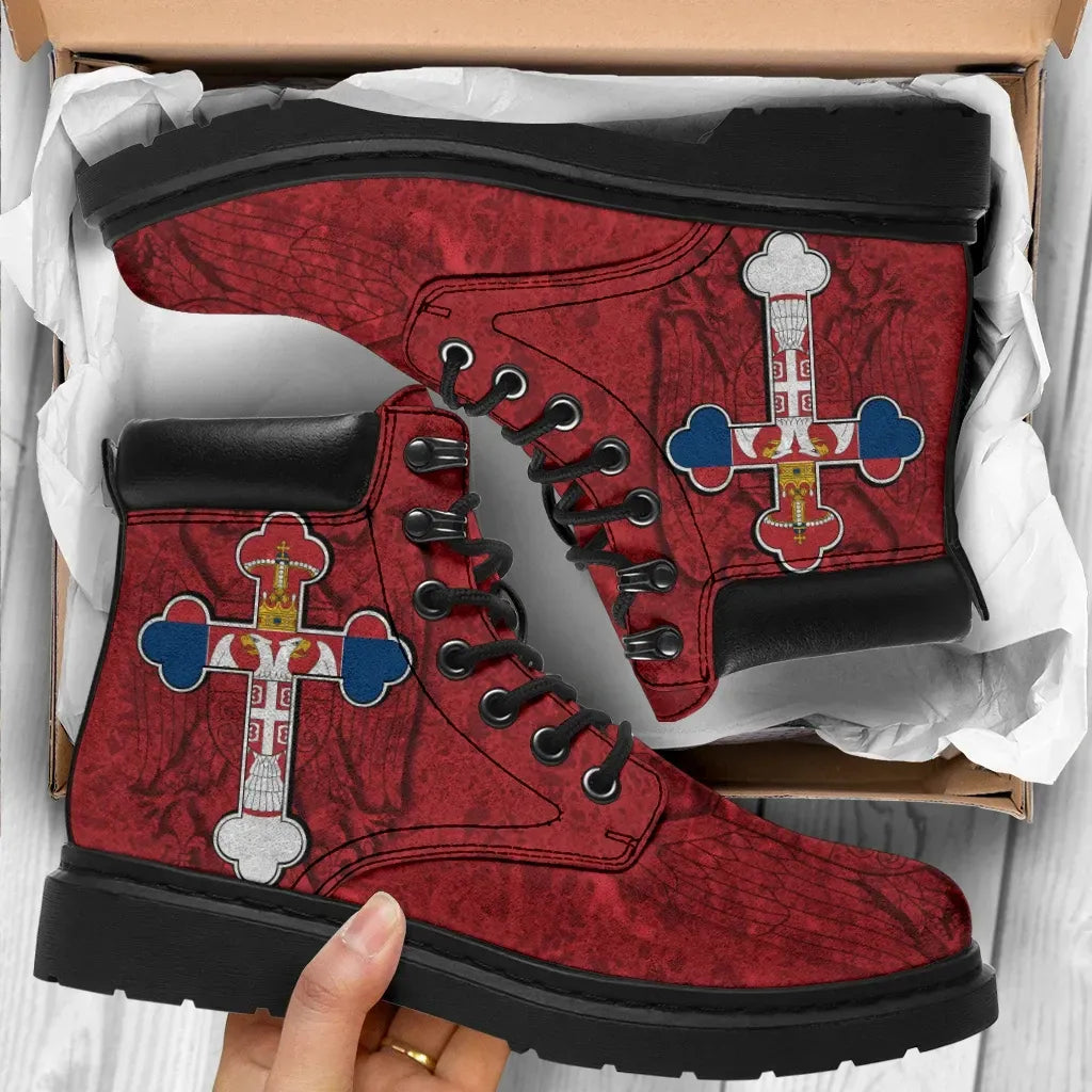 Serbian Cross All Season Boots Eagle