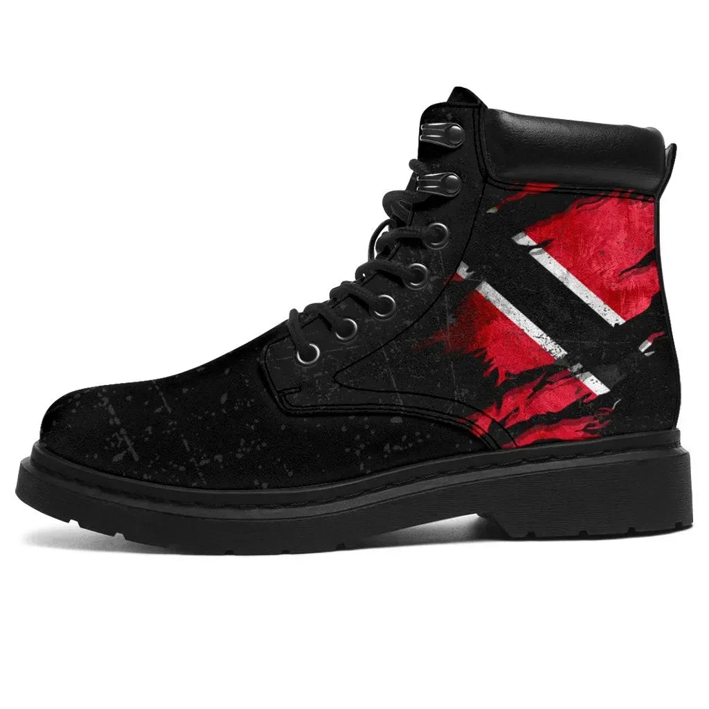 Trinidad & Tobago In Me All Season Boots Special Grunge Style