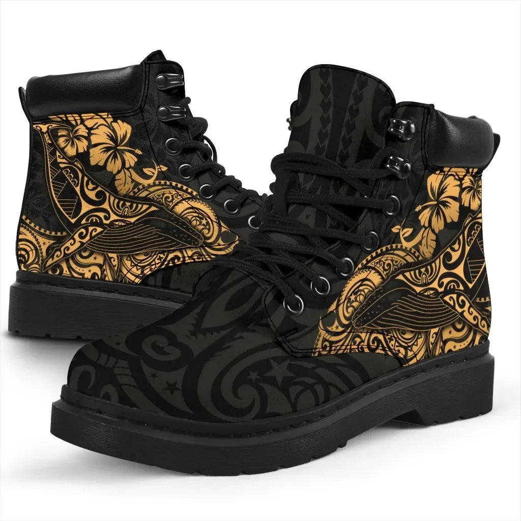 Polynesian Hawaii All season Boots Polynesian Golden Humpback Whale