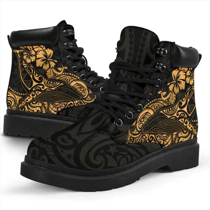 Polynesian Hawaii All season Boots Polynesian Golden Humpback Whale