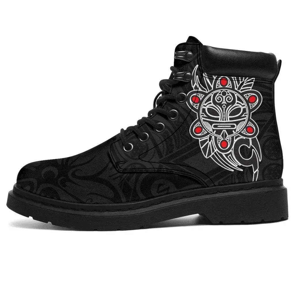 Puerto Rico Taino Sun Coqui Frog Tribal All Season Boots