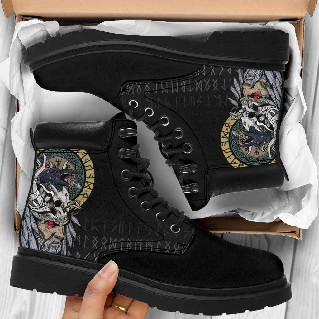 Viking Odin Raven Style All Season Boots
