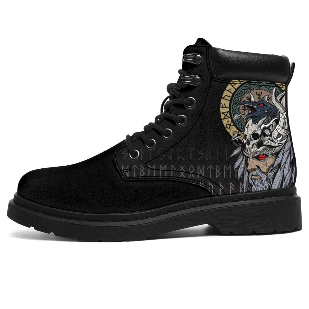 Viking Odin Raven Style All Season Boots