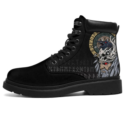 Viking Odin Raven Style All Season Boots