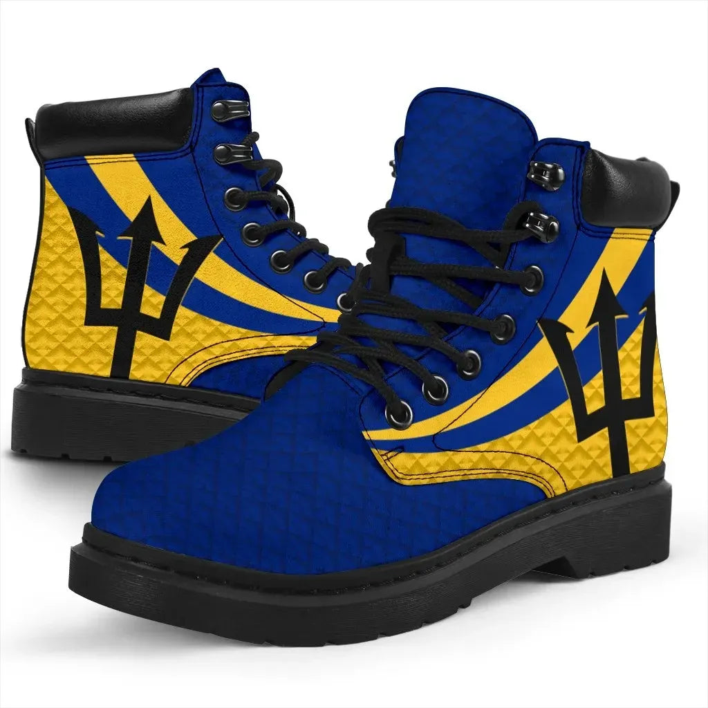 Barbados All Season Boots Barbados Coat Of Arms and Flag Color